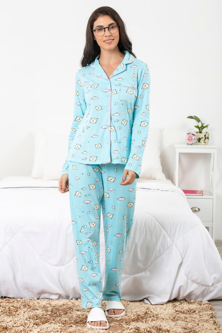 Zivame Knit Cotton Pyjama Set