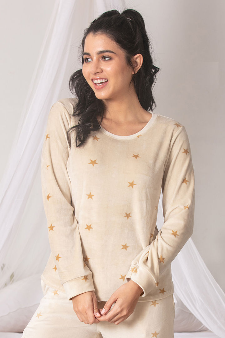 Zivame Velvety Soft Sleep Top
