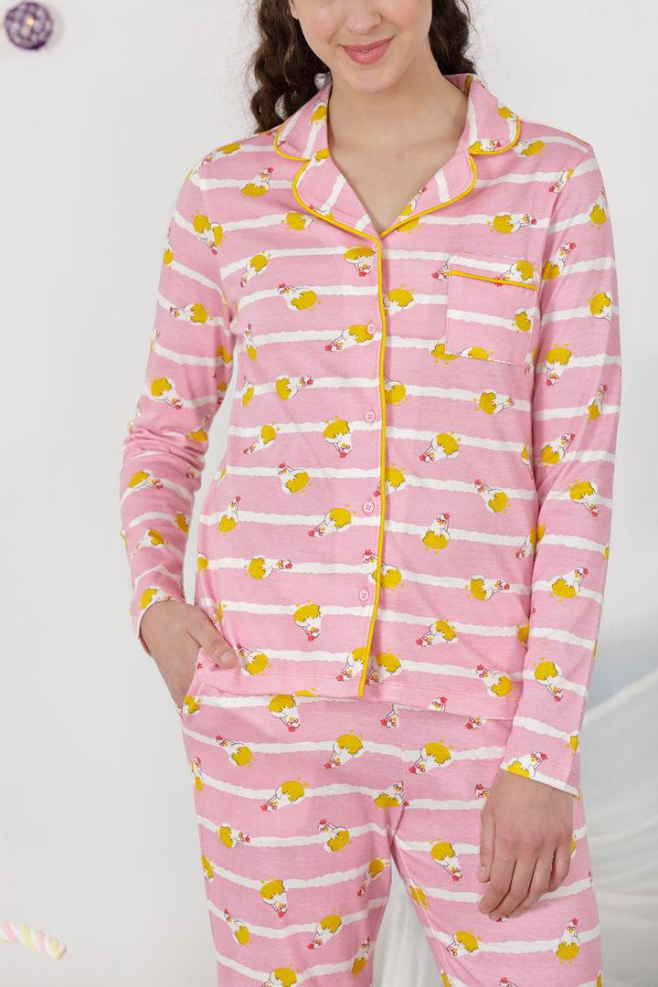 Zivame Hen Party Knit Cotton Pyjama Set