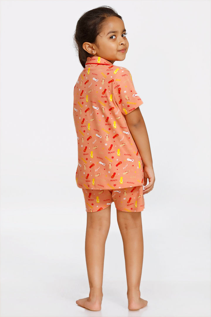 Zivame Beach Party Kids Unisex Knit Cotton Shorts