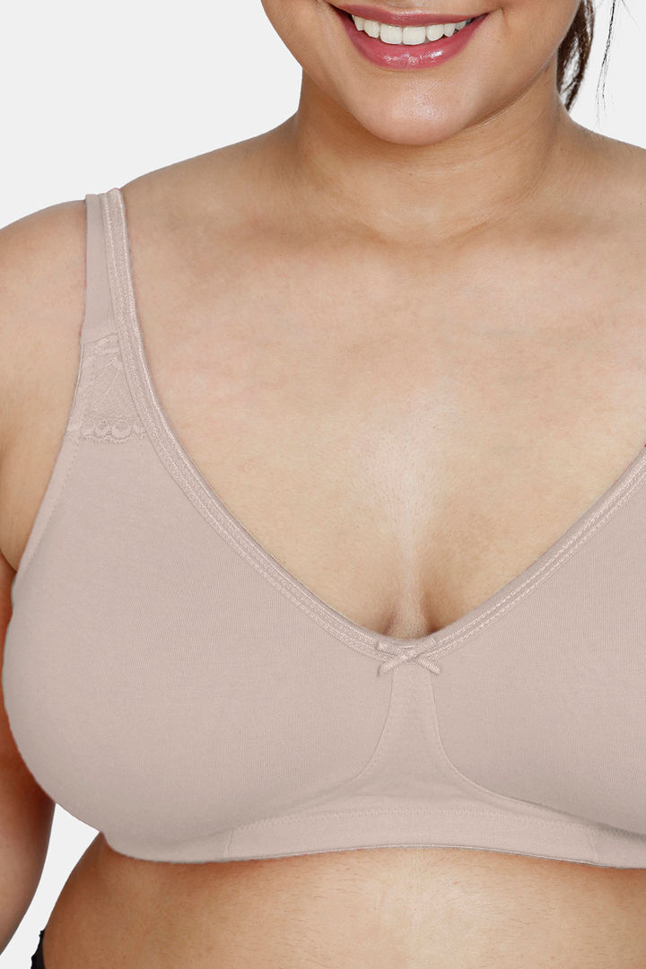 Zivame Cotton Wirefree Non Padded Bra