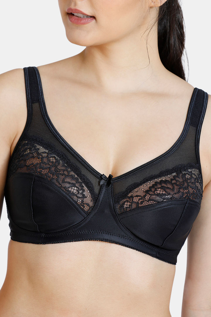 Zivame True Curv Single Layered Non Wired Full Coverage Super Support Bra