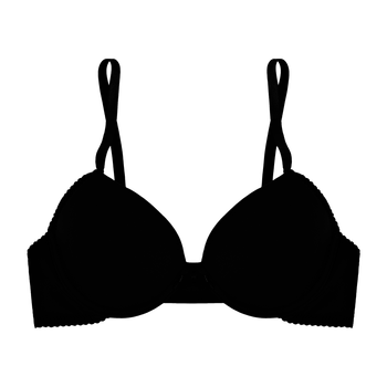 model image of Zivame All That Lace Padded Wired Low Coverage Bra-Black