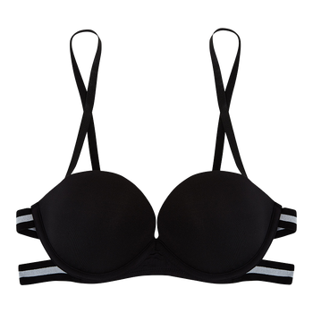 model image of Zivame Bandage Moderate Pushup Strapless Bra-Black