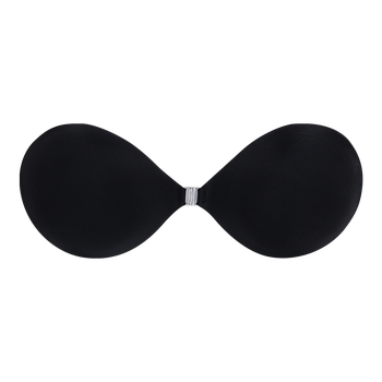 model image of Zivame Invisible Front Open Push Up Stick On Bra - Black
