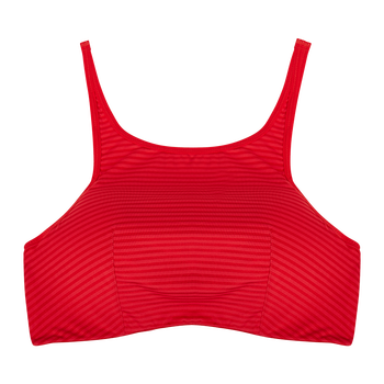 model image of Zivame Beautiful Basics Padded Wired Full Coverage T-Shirt Bra-Red