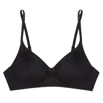 model image of Zivame Priority Padded Non Wired 3/4th Coverage T-Shirt Bra-Black