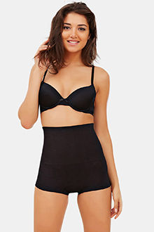 Buy online Black Cotton Blend Tummy Tucker Shapewear from lingerie for  Women by Uncle Charming for ₹439 at 51% off