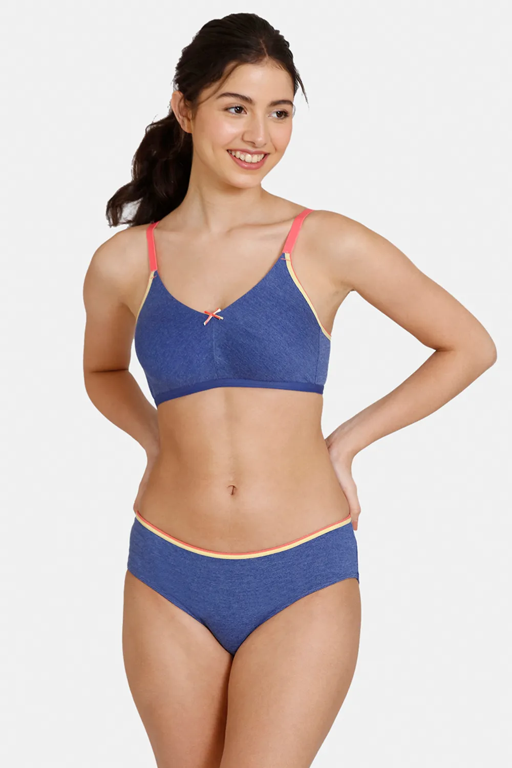 Blue Woman Padded Pushup Bra Panty Set Lingerie Set at Rs 1200/piece in New  Delhi