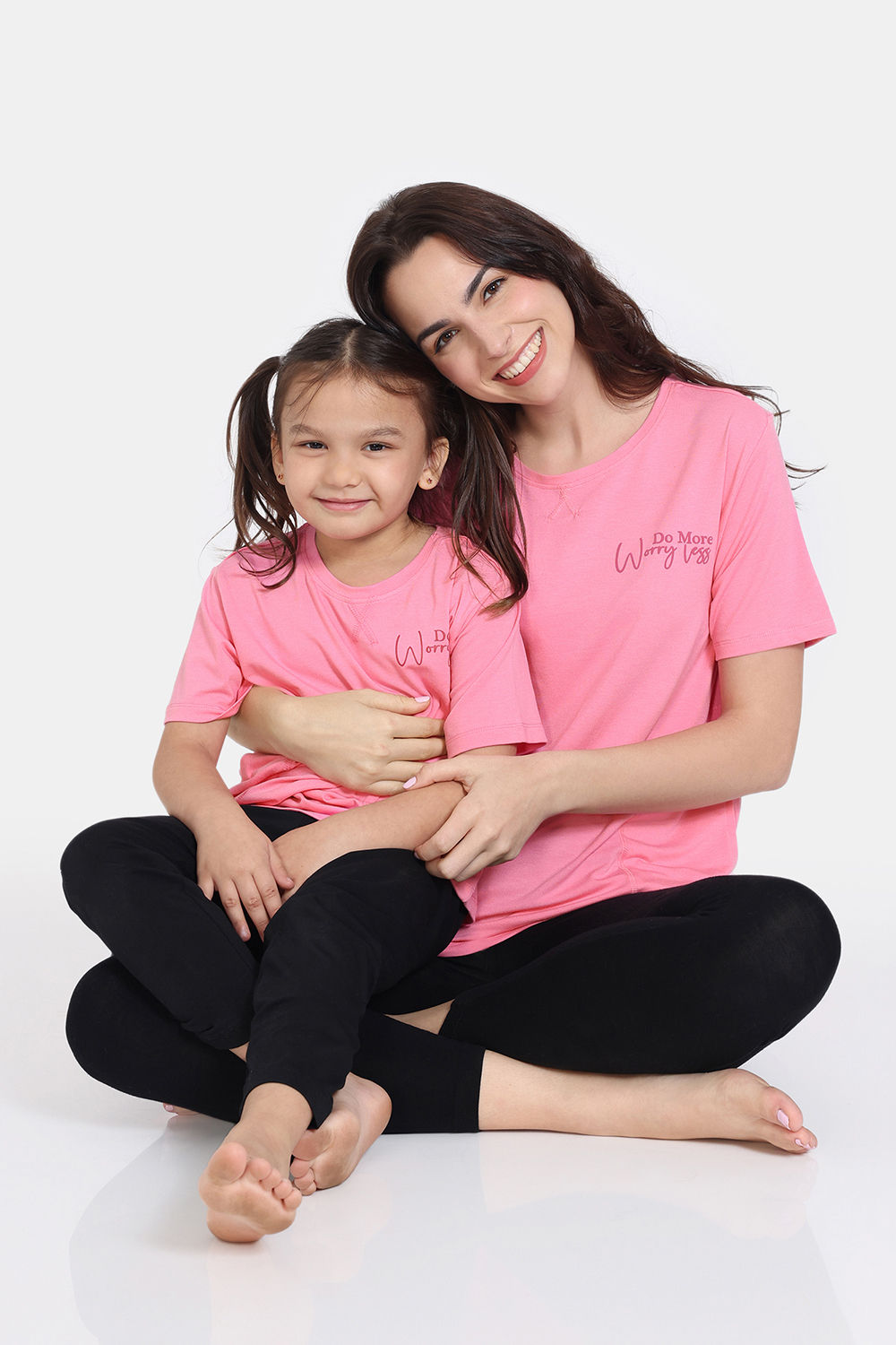Buy Zivame Mini Me Knit Poly Mom-Kid Top - Sachet Pink