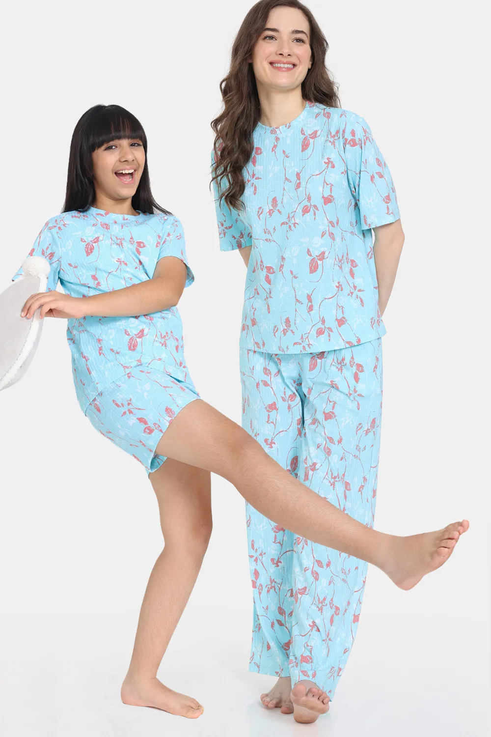 Buy Zivame Country Songs Knit Cotton Mid Length Nightdress - Bay at Rs.583  online | Nightwear online
