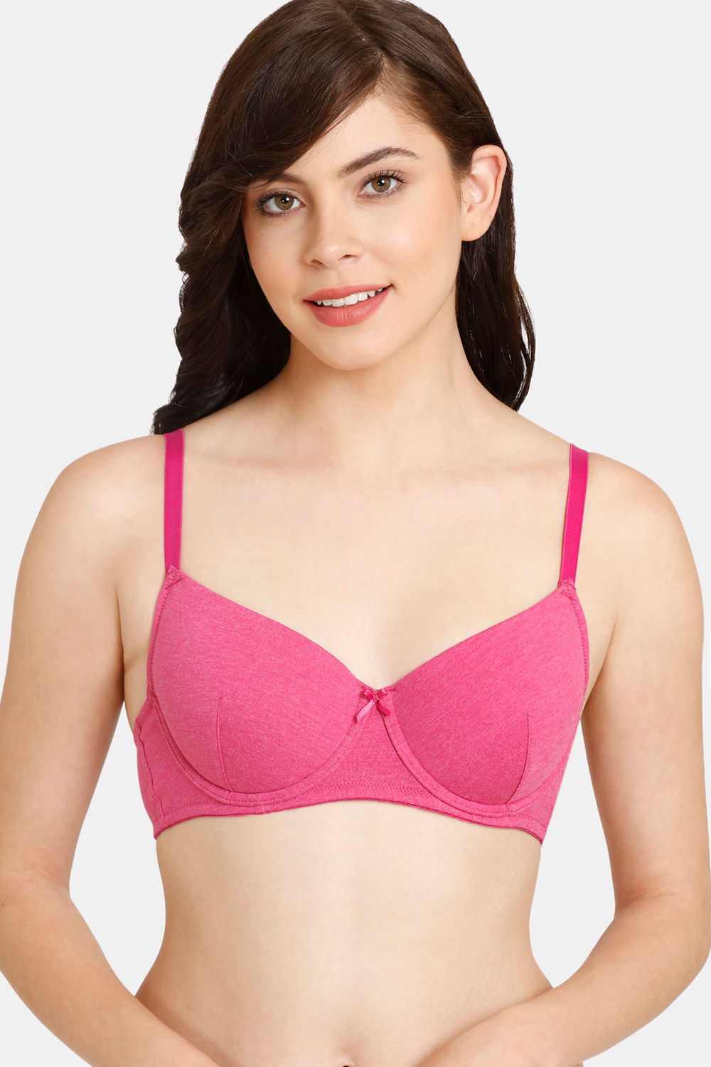 Buy Rosaline Padded Wired 3/4th Coverage T-Shirt Bra (Pack of 2