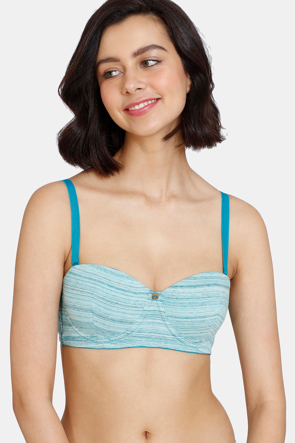 Buy Zivame Firefly Dreams Padded Wired 3/4Th Coverage Strapless Bra -  Raspberry online