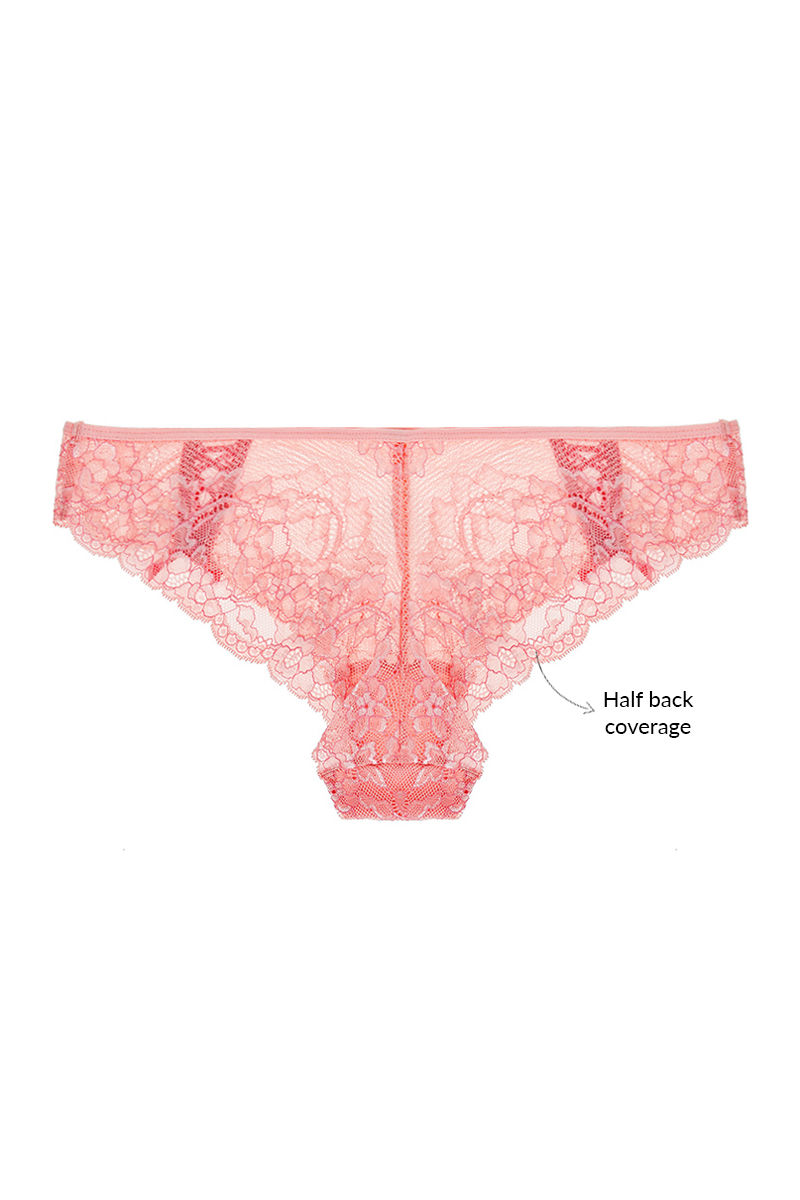 Buy Zivame Delicate Summer Lace Pink Strapless Longline Bra With Low Rise  Thong at Rs.1320 online