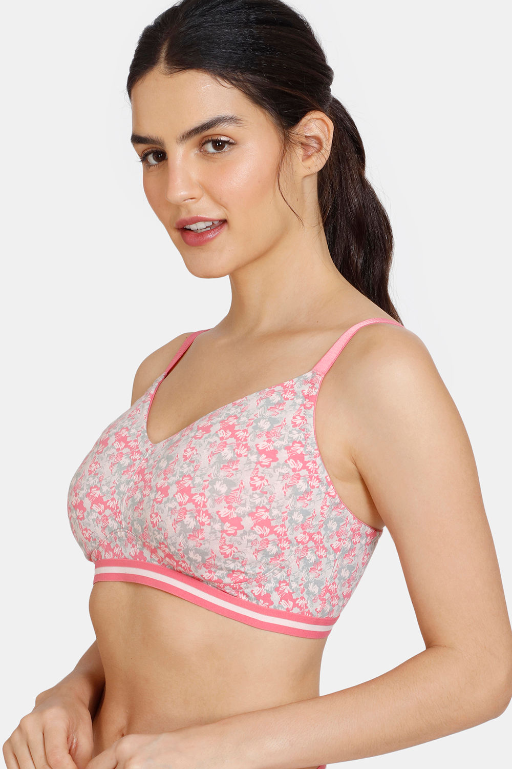 Buy Zivame Sun's Bird Padded Wired 3/4th Coverage T-Shirt Bra With Hipster  Panty - Methyl Blue at Rs.820 online