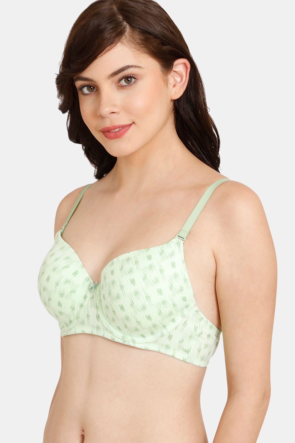 Buy Rosaline Padded Wired 3/4th Coverage T-Shirt Bra (Pack of 2) - Patina  Petal at Rs.767 online
