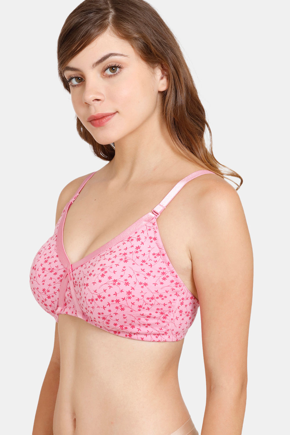 Buy Rosaline Everyday Double Layered Non-Wired 3/4th Coverage T-Shirt Bra ( Pack of 2) - Lilac Plum at Rs.665 online