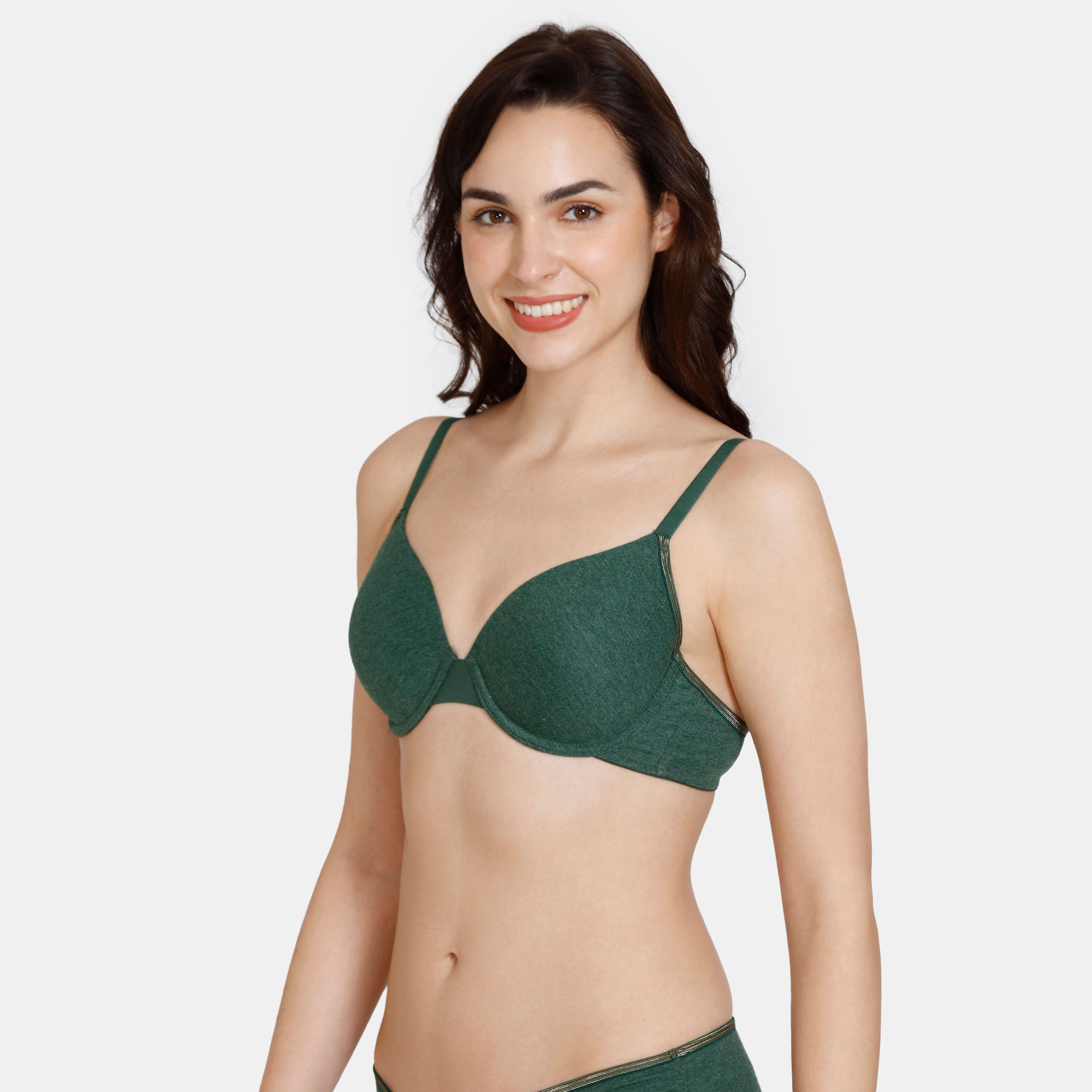 Buy Zivame Colour Crazy Padded Non Wired 3/4th Coverage Cami Bra -  Botanical Garden at Rs.488 online
