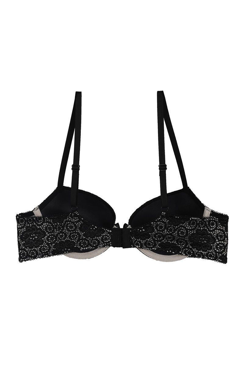 Victoria's Secret Luxe Unlined Butterfly Lace Balconette Bra 3D Thong Set  Black