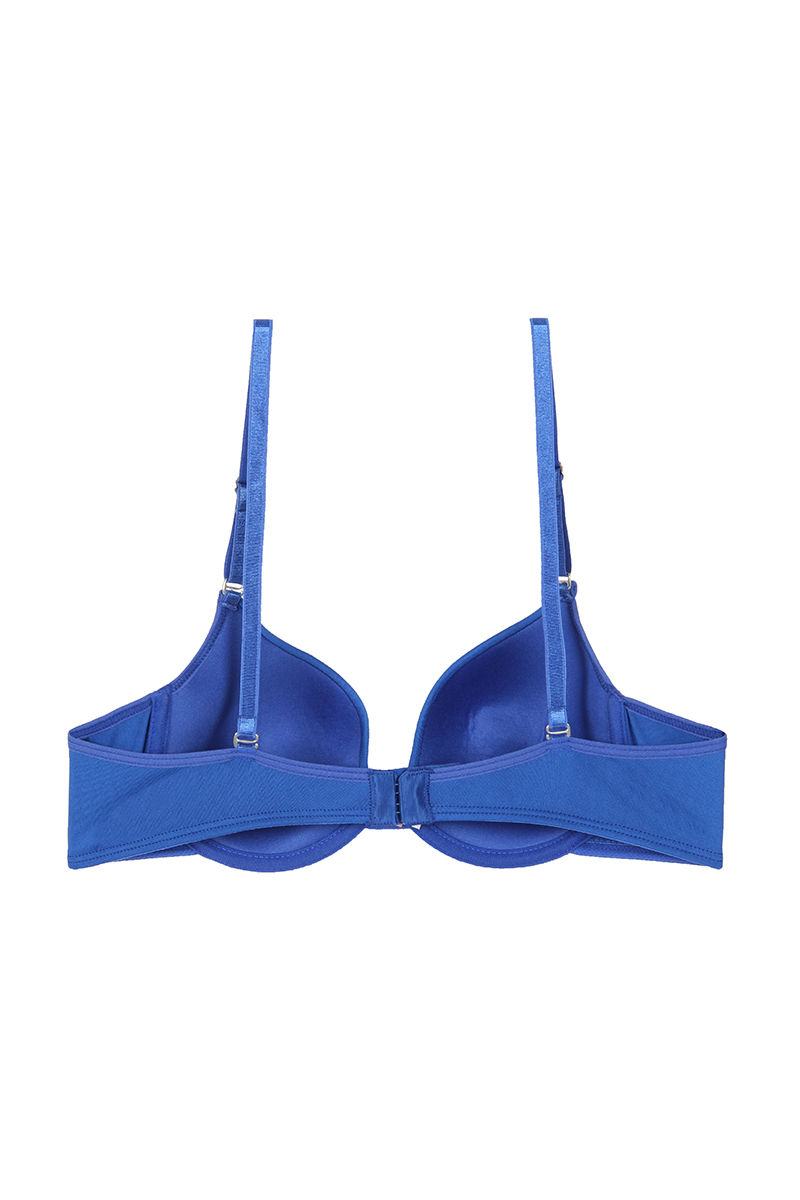 Buy Zivame Medium Coverage Padded Bra with Thong Panty- Navy at Rs.1990  online