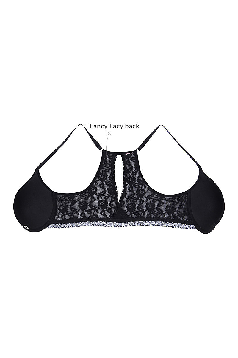 Buy Zivame All That Lace Medium Coverage Front Open Bra With Low