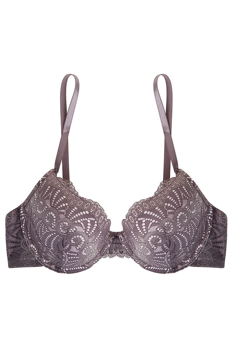 Buy Zivame Beautiful Balconette Longline Bra with Low Rise Hipster