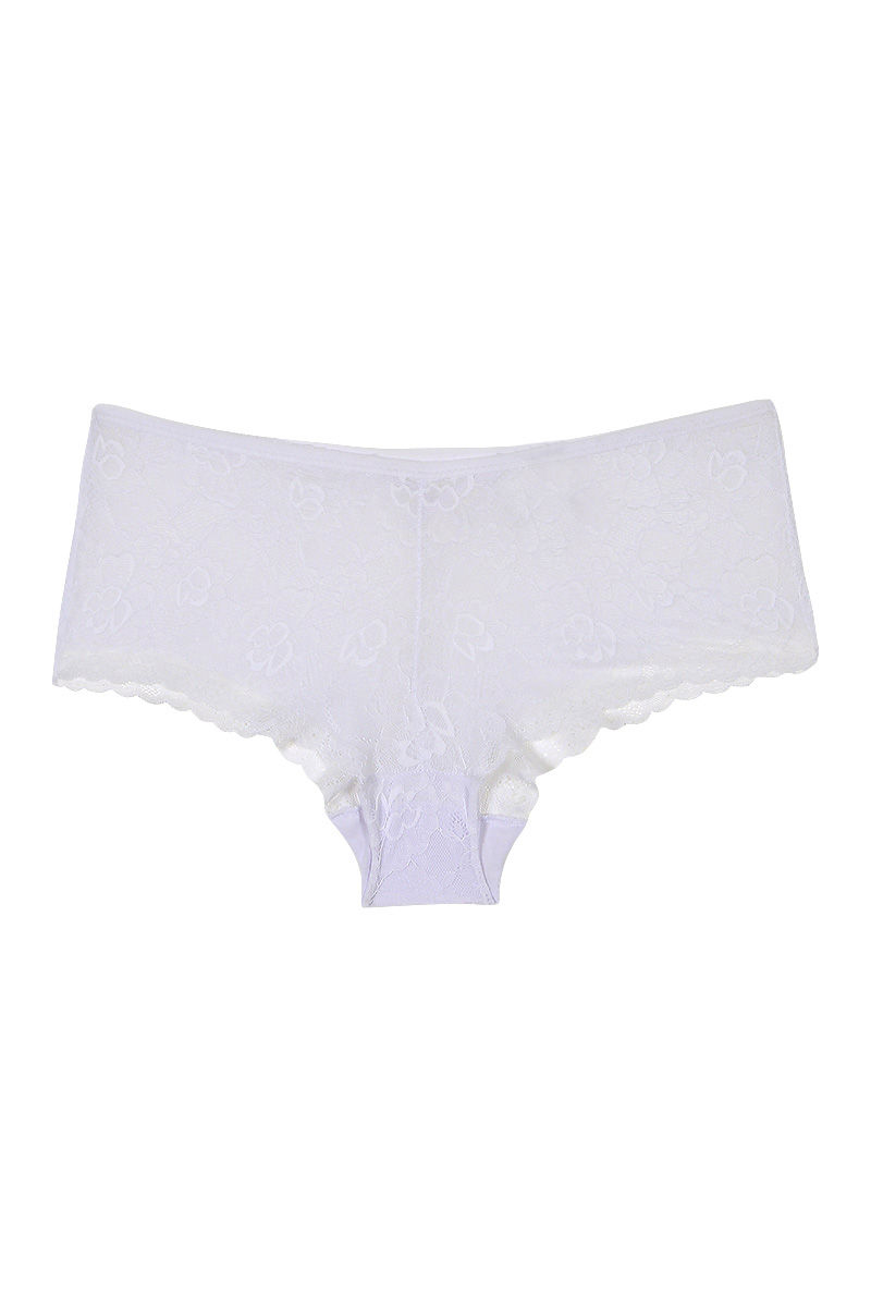 rygai Women Soft Push Up Spaghetti Strap Low Back Thin Mesh Lace Bra  Underwear for Home,White,XL 