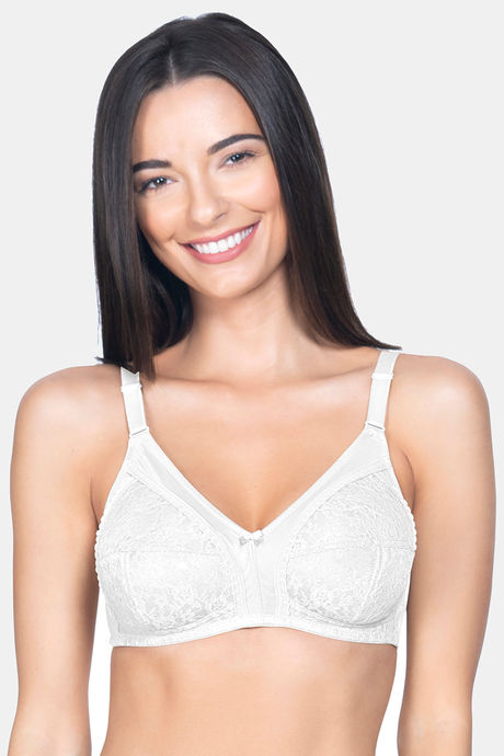 white lace non padded bra