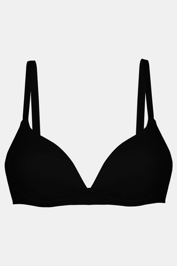 Buy Triumph Padded Non Wired 3/4th Coverage T-Shirt Bra - Black