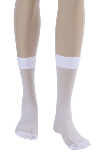 Sheer white shop knee high socks