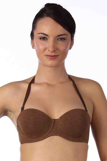 Buy Triumph Smooth Demi Cup Strapless Wirefree Multiway Bra-Brown at  Rs.1299 online