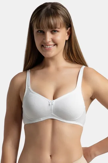 Buy Jockey Full Coverage Non Padded Wirefree Shaper Bra-White at Rs.525  online
