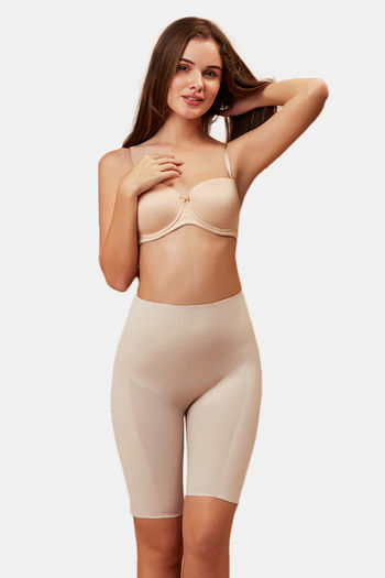 Zivame - You heard it right. Our Thigh Shaper is high-waisted, and comes  with a firm elastic grip, so it doesn't roll down when you move. Make it  your companion for fitted