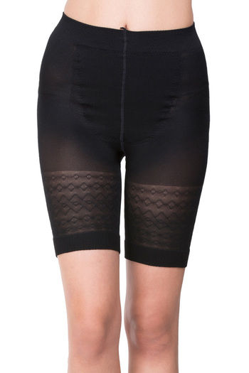 Buy Zivame All Day Midwaist Seamless Thigh Shaper - Black at Rs.597 online, Shapewear online