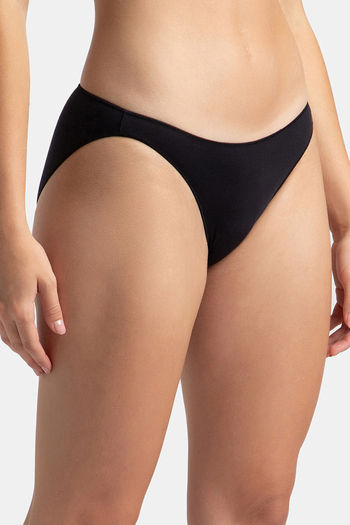 Buy Jockey No Panty Line Bikini Brief-Black at Rs.269 online