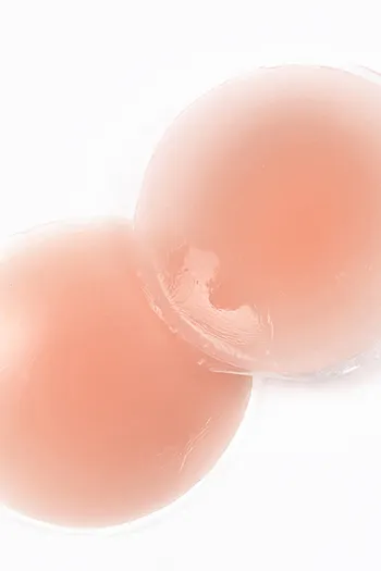 Zivame Self Adhesive Silicone Oval Nipple Pasties- Nude
