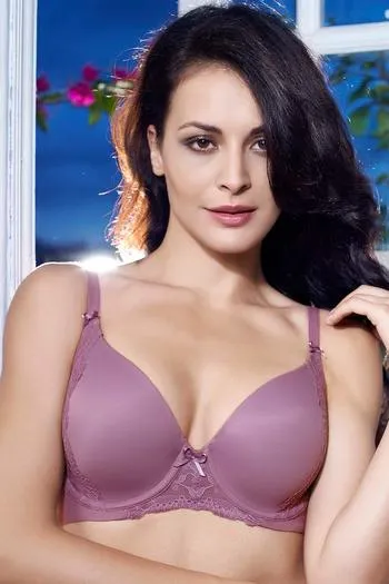 Buy Zivame Padded Wired 3/4th Coverage T-Shirt Bra-Purple at Rs