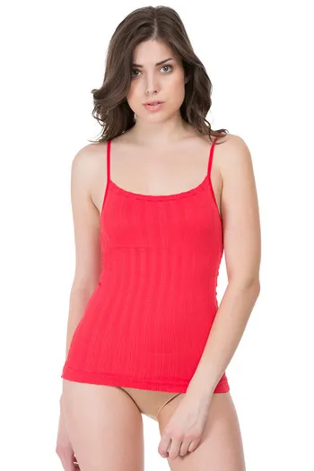 Zivame Medium Control Shaping Camisole-Coral Red