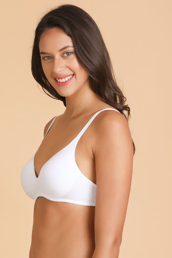 Enamor A039 Everyday Stretchable Cotton T-Shirt Bra for Women - Padded,  Non-Wired & Medium Coverage