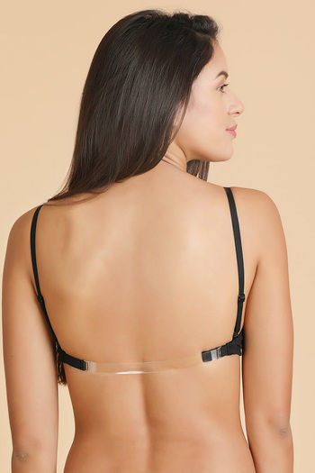 Buy Enamor Molded Padded Transparent Back Saree Bra-Skin at Rs.725