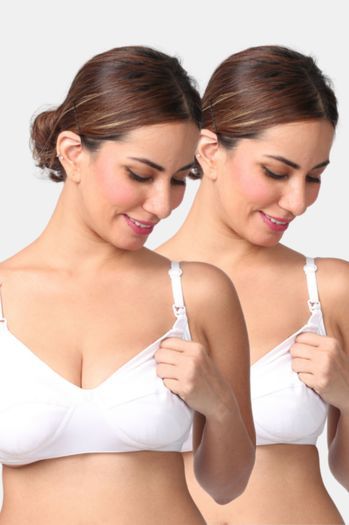 Buy Zivame True Curv Double Layered Non Wired Full Coverage Maternity / Nursing  Bra - Lavender at Rs.360 online