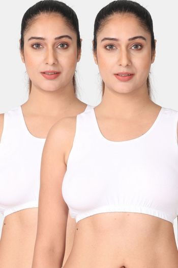 Buy Adira Single Layered Non Wired Full Coverage Bralette - White White