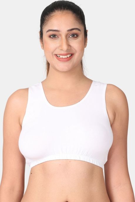 Buy Adira Single Layered Non Wired Full Coverage Bralette - White at  Rs.1497 online