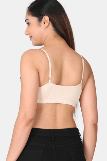 Buy Adira Single Layered Non Wired Full Coverage Bralette - Skin Grey at  Rs.998 online