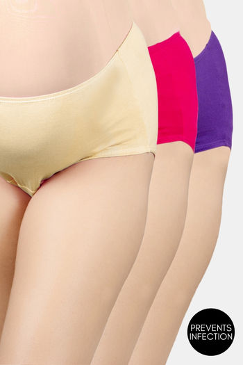 Buy Morph High Rise Full Coverage Maternity Hipster Panty (Pack of 3) - Assorted