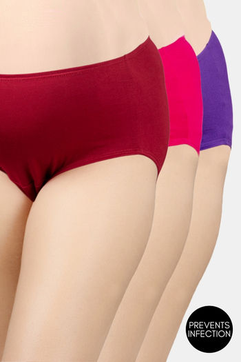 Buy Morph High Rise Full Coverage Maternity Hipster Panty (Pack of 3) - Assorted