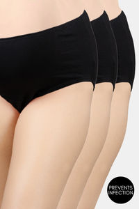Buy Morph Pack Of 3 Maternity Hygiene Panties - Black