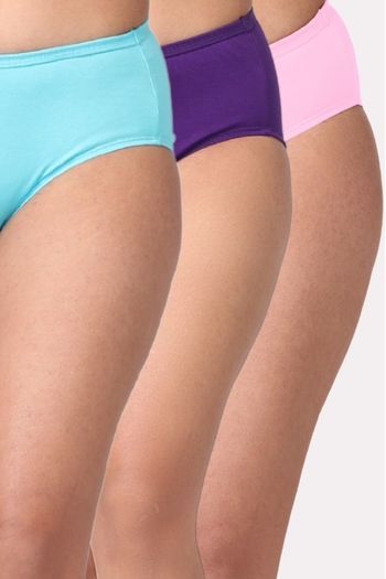 Buy Adira High Rise Three-Fourth Coverage Hipster Panty (Pack of 3) - Assorted