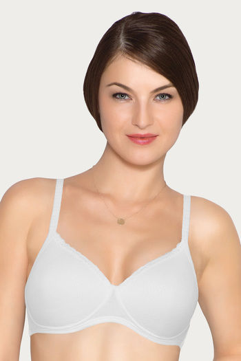 Buy Amante Padded Non Wired T shirt Bra- White at Rs.745 online