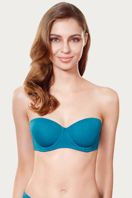 Buy Amante Clean Finish Underwired Strapless Bra- Blue at Rs.995